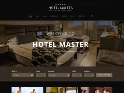 You will get hotel booking and real estate website on WordPress